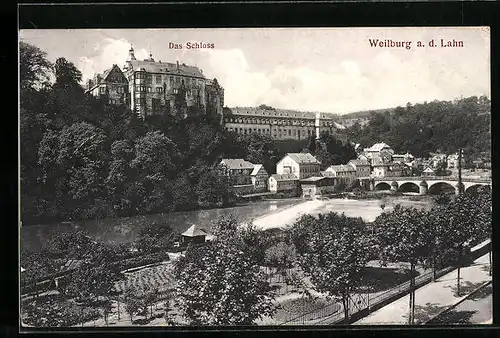 AK Weilburg a. d. Lahn, Blick auf das Schloss