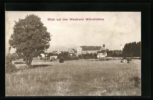 AK Wörishofen, Blick auf den Westrand des Ortes