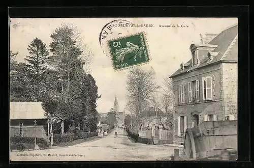 AK Sourdeval-la-Barre, Avenue de la Gare