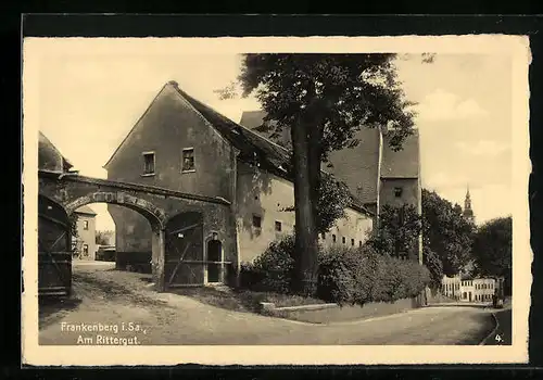 AK Frankenberg i. Sa., Am Rittergut