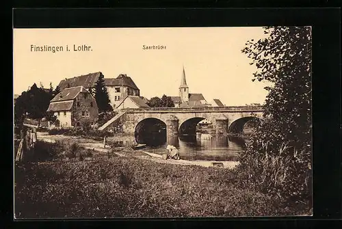 AK Finstingen i. Lothr., Saarbrücke