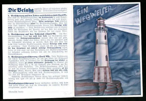 Klapp-AK Vereinigte Lebensversicherungsanstalt für Handwerk, Handel und Gewerbe in Hamburg, Leuchtturm