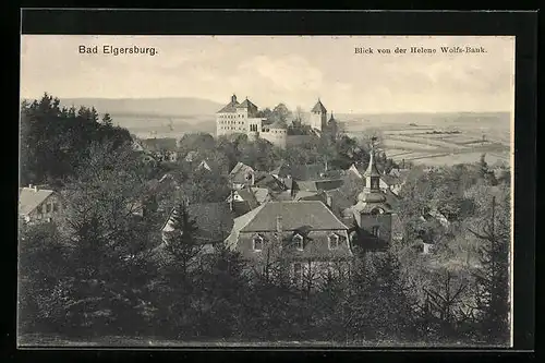AK Bad Elgersburg, Blick von der Helene Wolfs-Bank