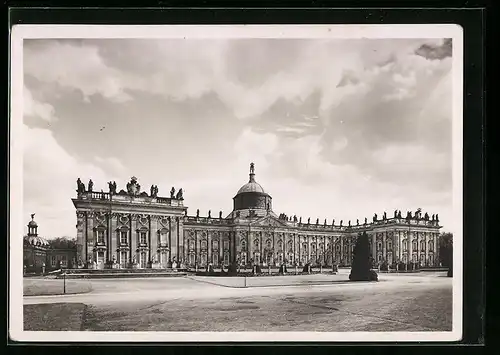 Foto-AK Deutscher Kunstverlag, Nr. 51: Potsdam, Neues Palais, Front an der Mopke