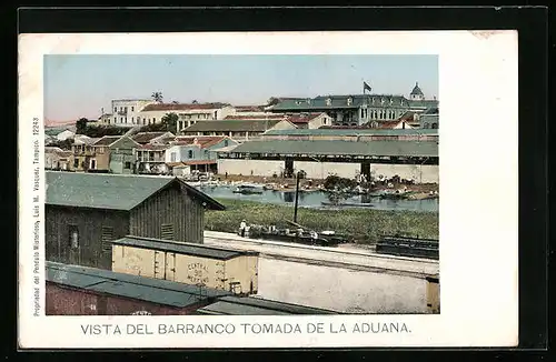 AK Tampico, Vista del Baranco tomada de la Aduana