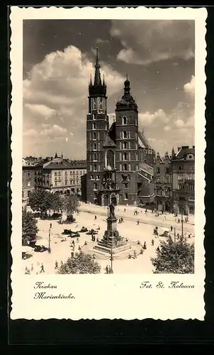 AK Krakau, Partie an der Marienkirche