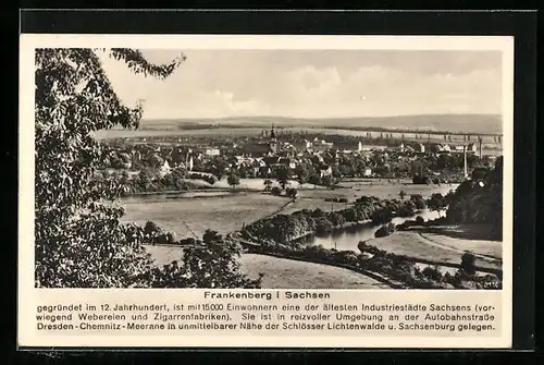 AK Frankenberg / Sachsen, Gesamtansicht