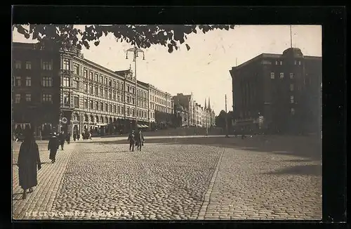 AK Helsinki, Strassenpartie im Stadtkern