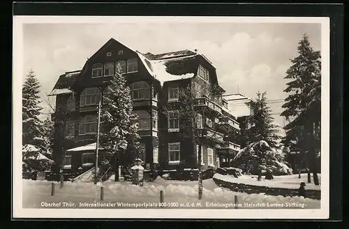 AK Oberhof i. Thür., Erholungsheim Heinrich Lorenz Stiftung