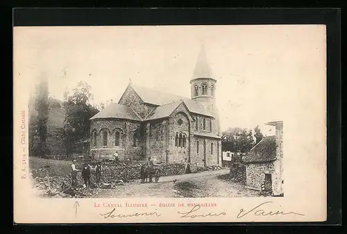 AK Mandailles, Blick auf eine Kirche