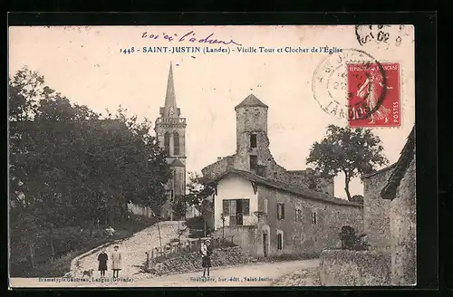 AK Saint-Justin, Vieille Tour et Clocher de l`Eglise