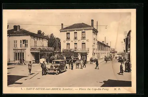 AK Saint-Sever-sur-Adour, Place du Cap-du-Pouy