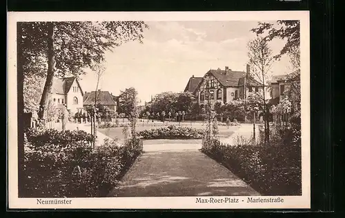 AK Neumünster, Max-Roer-Platz und Marienstrasse