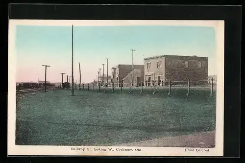 AK Cochrane, Railway St. looking W.