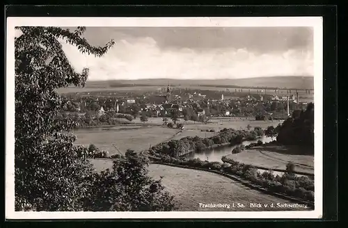 AK Frankenberg / Sa., Blick von der Sachsenburg