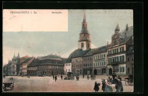 AK Frankenberg i. Sa., Marktplatz