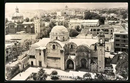 AK Cuernavaca, Palast aus der Vogelschau