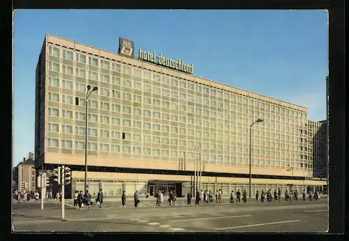 AK Leipzig, Hotel Deutschland am Karl-Marx-Platz