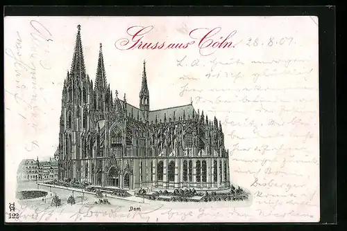 Lithographie Köln, Dom