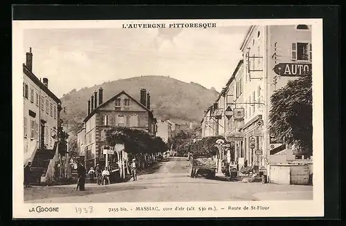 AK Massiac, L`Auvergne Pittoresque, Route de St-Flour