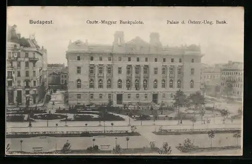 AK Budapest, Palais d. Österr.-Ung. Bank