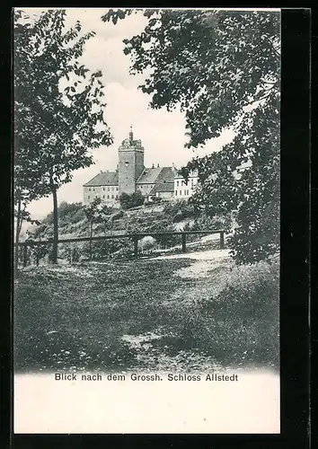 AK Allstedt, Blick nach dem Grossherzoglichem Schloss