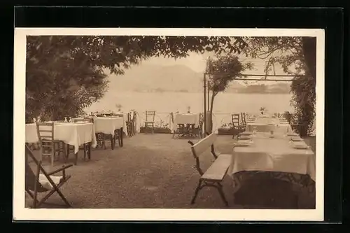 AK Isola Pescatori, Lago Maggiore, Terrazzo sul Lago con veduta