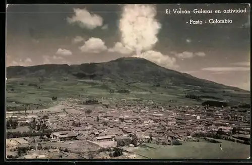 AK Pasto, El Volcan Galeras en actividad