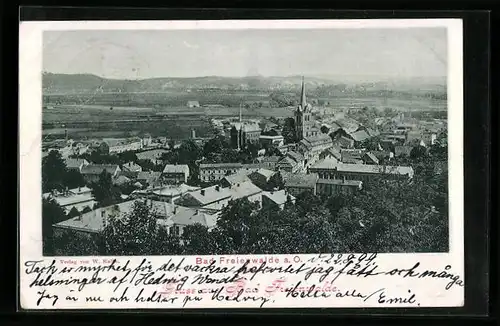 AK Bad Freienwalde a. O., Gesamtansicht aus der Vogelschau