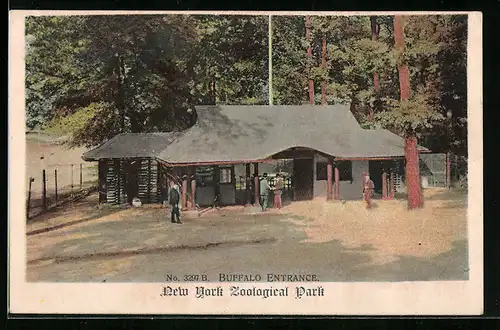 AK New York, Zoological Park, Buffalo Entrance