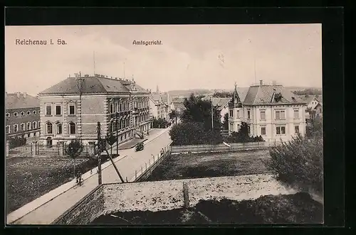 AK Reichenau, Strassenpartie mit dem Amtsgericht