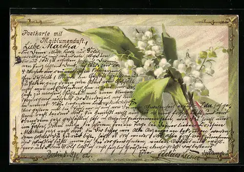 Duft-AK Postkarte mit Maiblumenduft