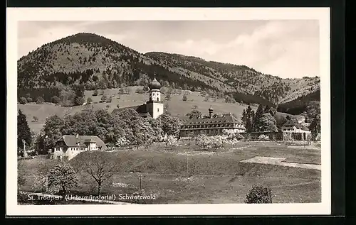 AK Münstertal /Schwarzwald, Klosteranlage St Trudpert