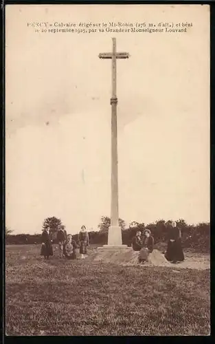 AK Percy, Calvaire èrigè sur le Mt-Robin