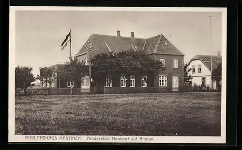 AK Norddorf auf Amrum, Nordseebad, Pensionshaus Martinen