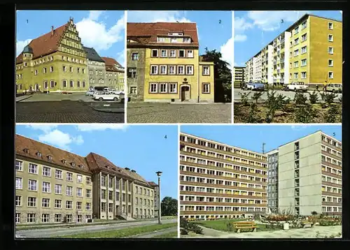 AK Freiberg, Stadt- u. Bergbaumuseum, Körnerhaus, Karl-Kegel-Strasse, Bergakademie, Internat der Bergakademie