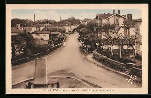 AK Pissos, Vue generale prise de la Mairie