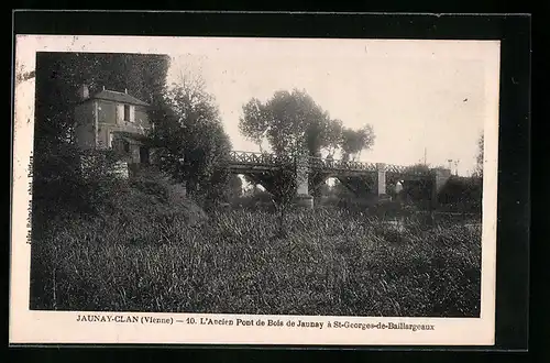 AK Jaunay-Clan, 10. L`Ancien Pont de Bois de Jaunay à St-Georges-de-Baillargeaux