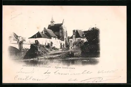 AK Angles-sur-l`Anglin, Eglise Sainte-Croix