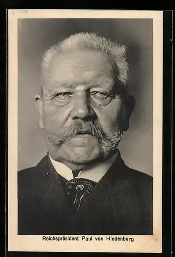 AK Reichspräsident Paul von Hindenburg