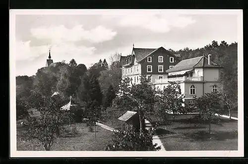 AK St. Chrischona, Haus zu den Bergen mit Garten