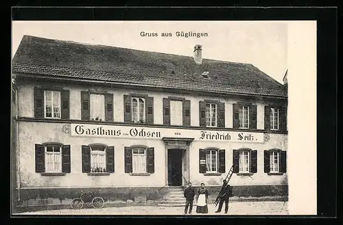 AK Güglingen, Gasthaus zum Ochsen von Friedrich Seitz