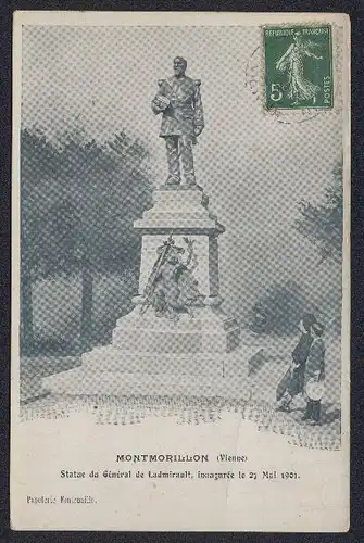 AK Montmorillon, Statue de General de Ladmirault