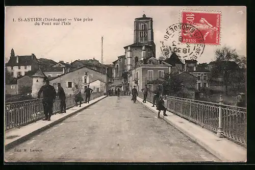 AK St-Astier, Vue prise du Pont sur l'Isle