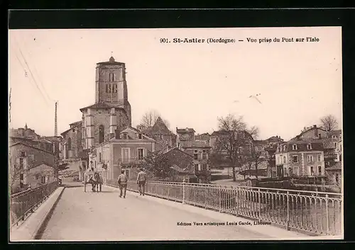 AK St-Astier, Vue prise du Pont sur l'Isle