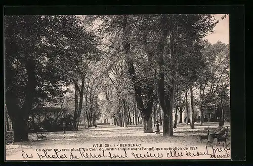 AK Bergerac, Un Coin du Jardin Public