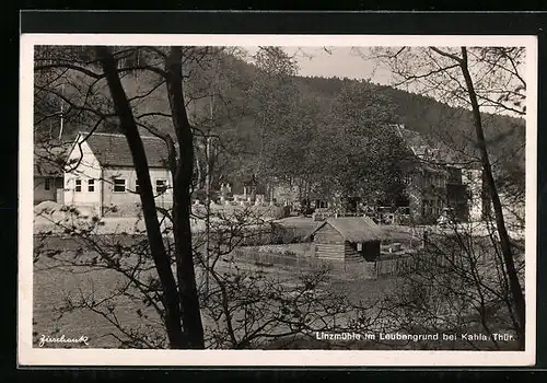 AK Kahla / Thür., Linzmühle im Leubengrund