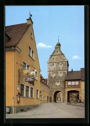 AK Ilshofen, Strassenpartie mit Haller-Torturm