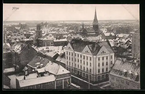 AK Mitau, Teilansicht im Winter