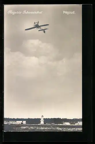 Foto-AK Sanke Nr.: Flugplatz Johannisthal, Pégoud